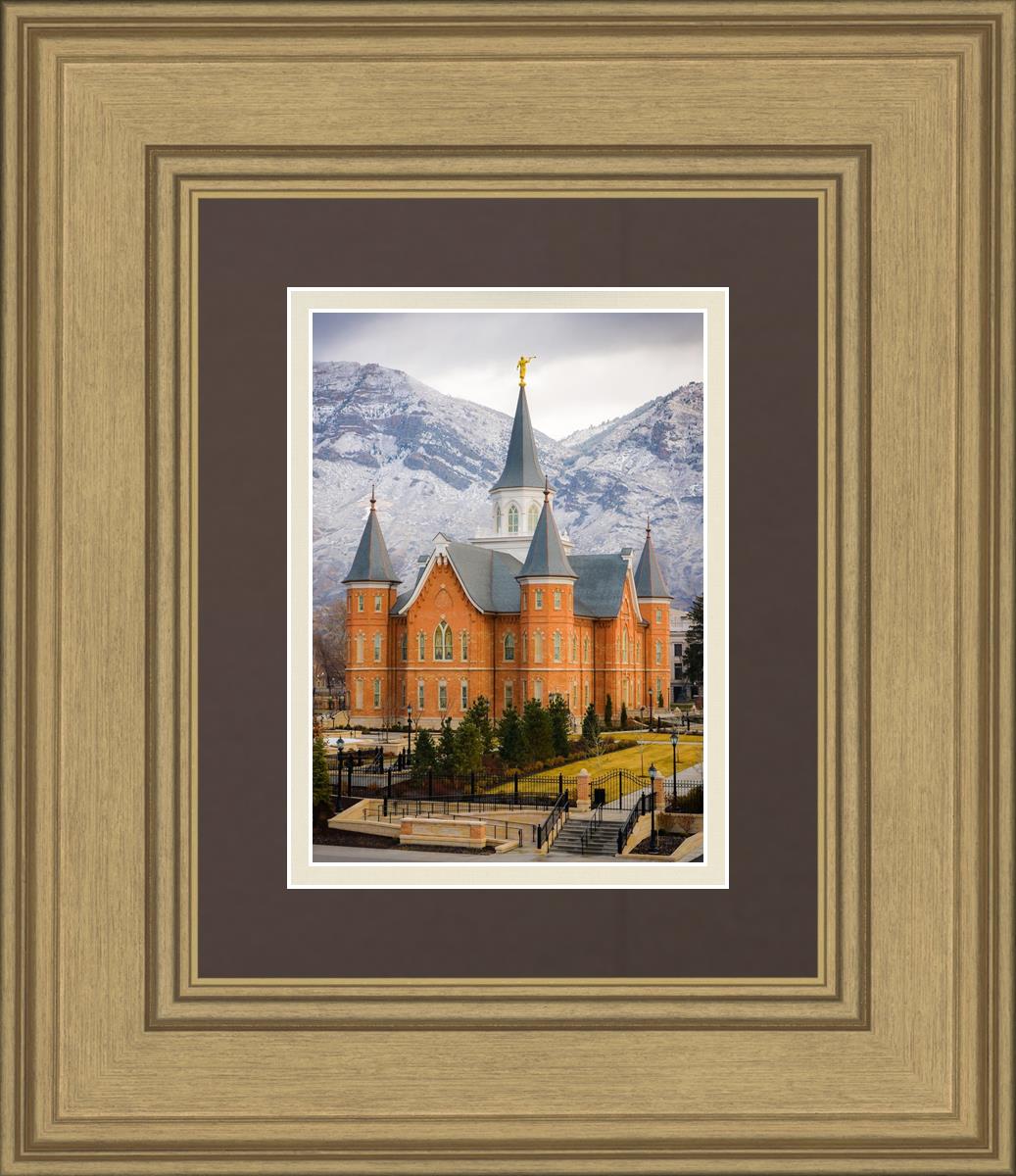 Provo City Center Temple - Snowy Mountains
