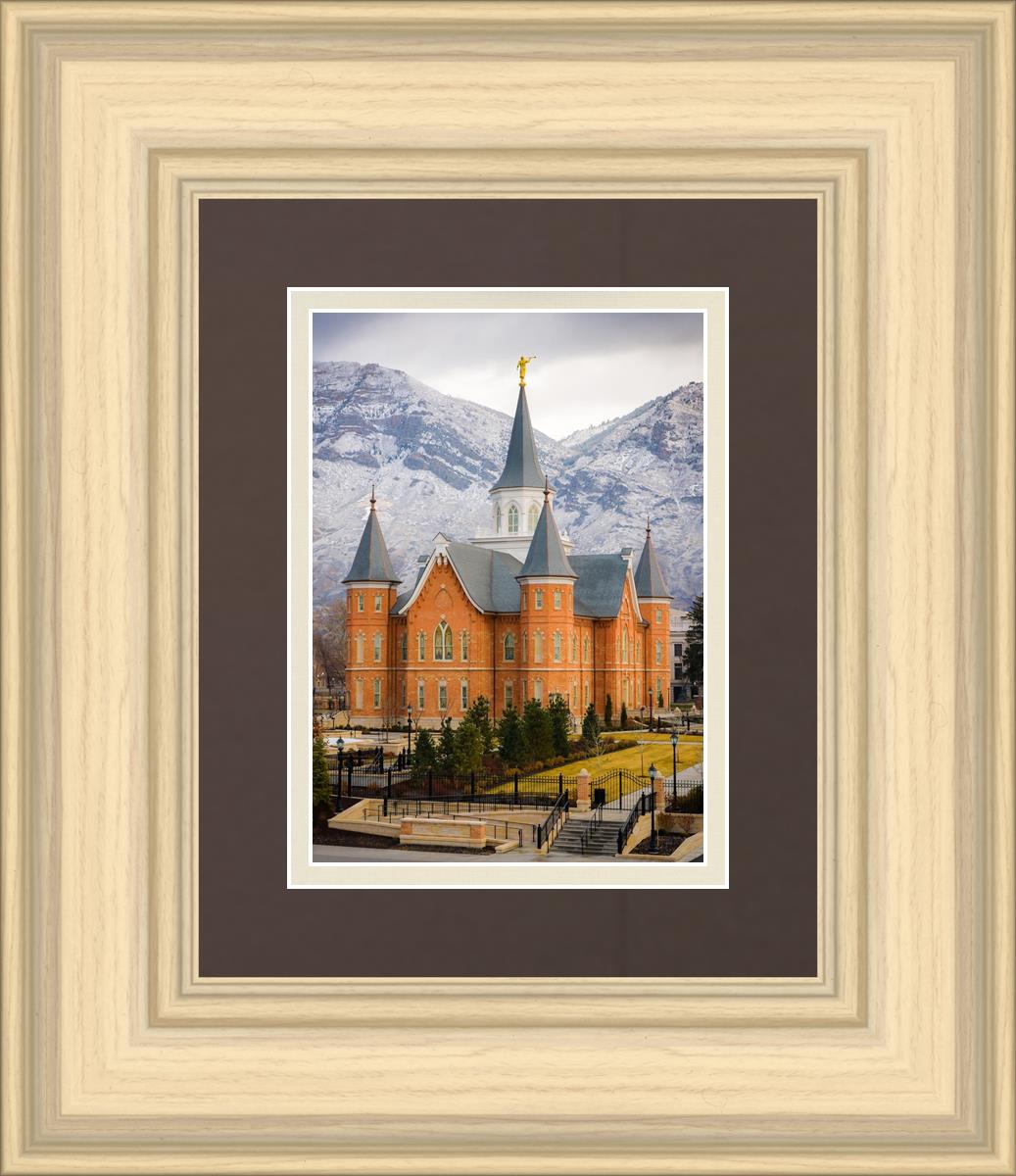 Provo City Center Temple - Snowy Mountains