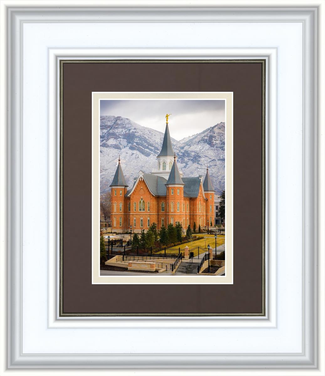 Provo City Center Temple - Snowy Mountains