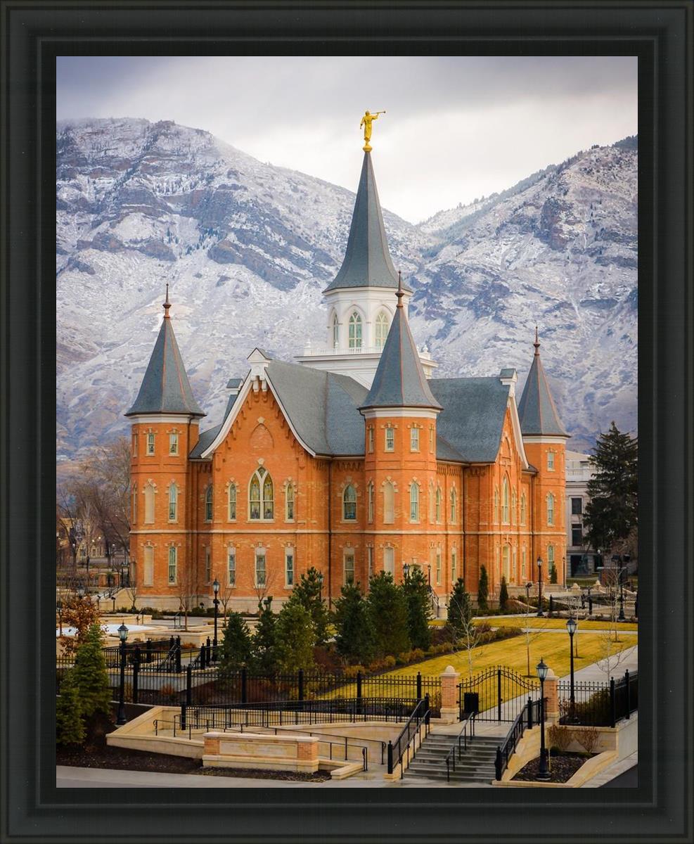 Provo City Center Temple - Snowy Mountains