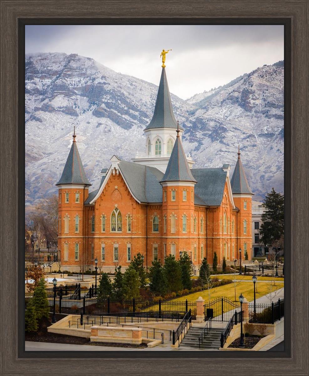 Provo City Center Temple - Snowy Mountains
