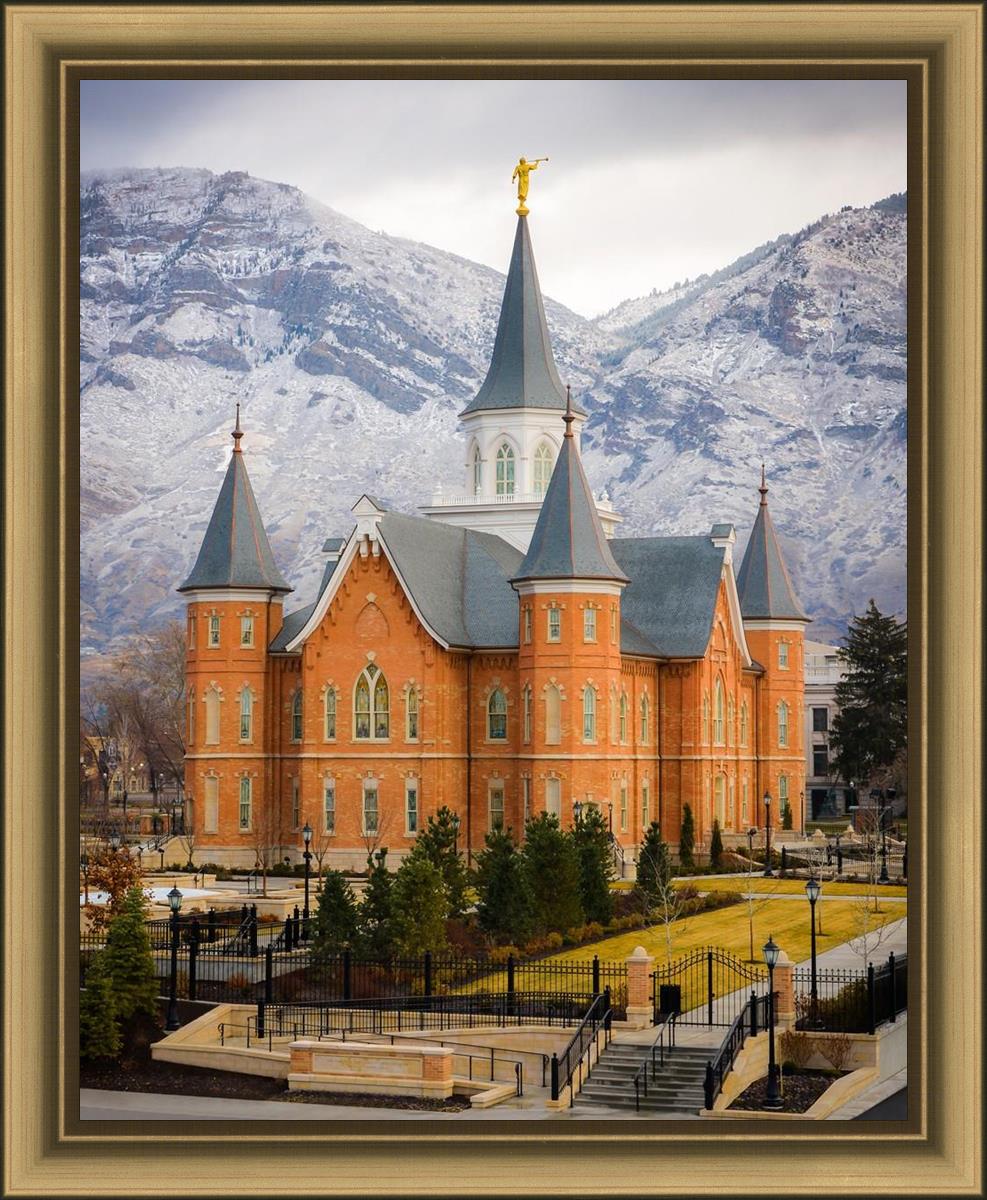 Provo City Center Temple - Snowy Mountains