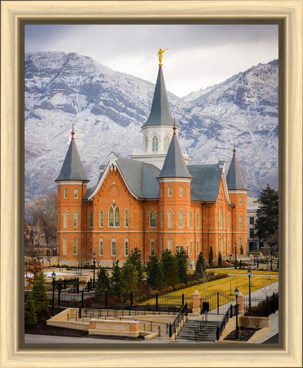 Provo City Center Temple - Snowy Mountains