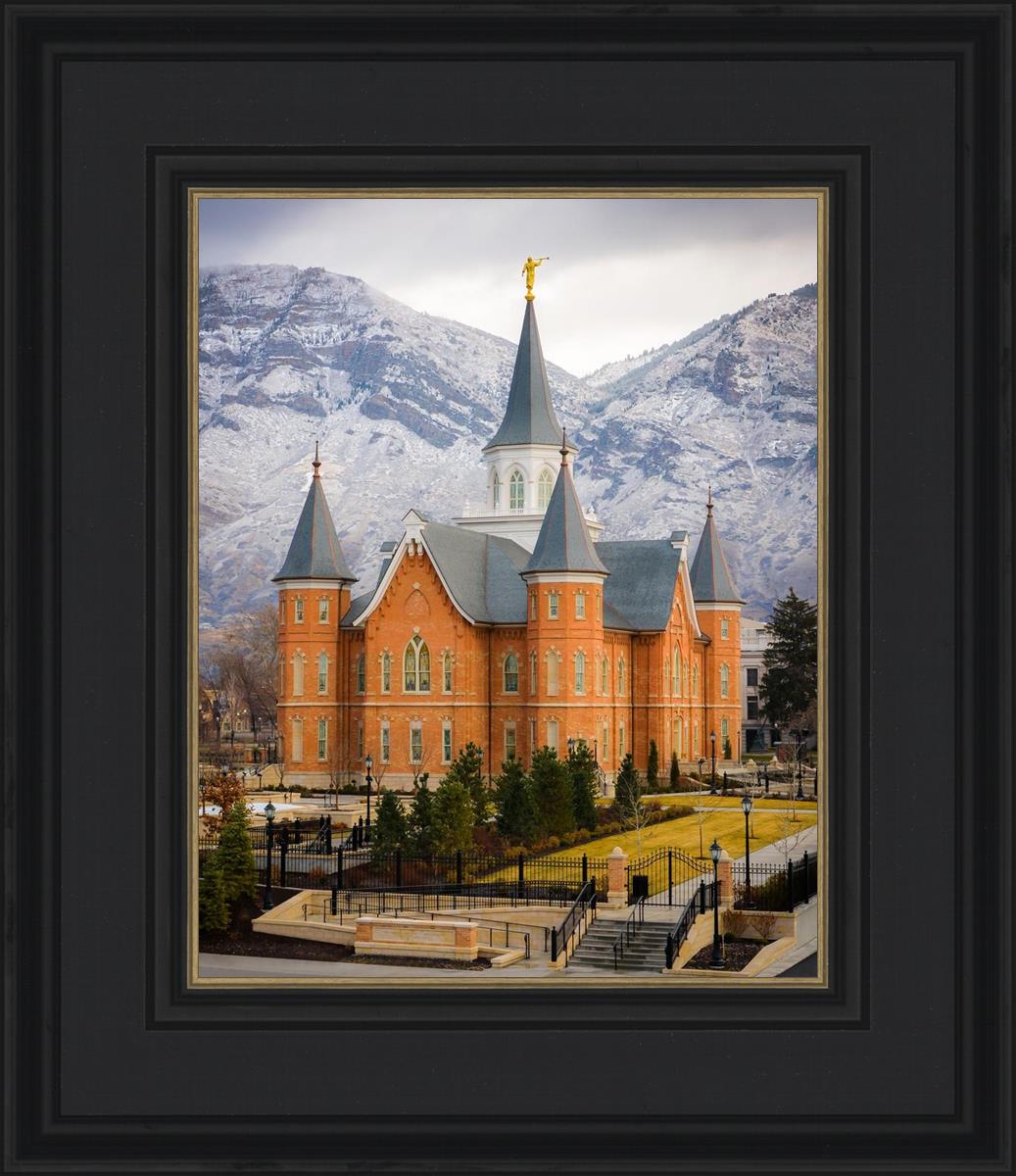 Provo City Center Temple - Snowy Mountains