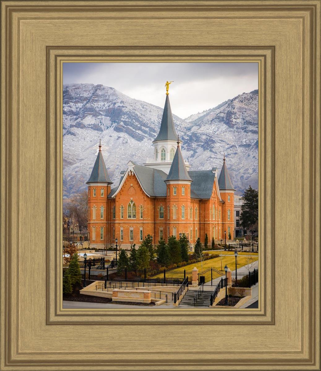 Provo City Center Temple - Snowy Mountains