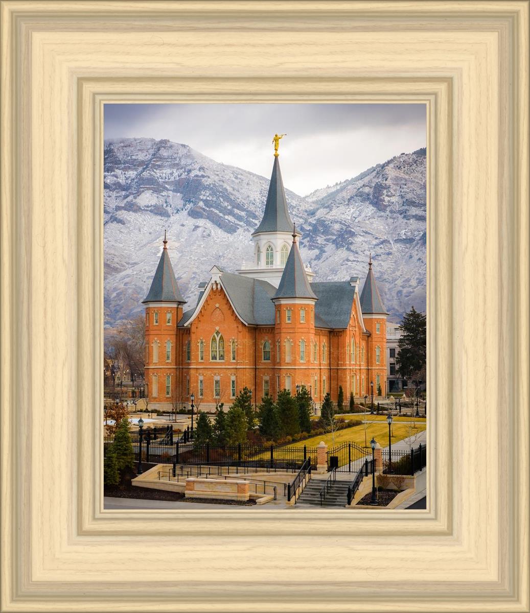 Provo City Center Temple - Snowy Mountains