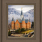 Provo City Center Temple - Snowy Mountains
