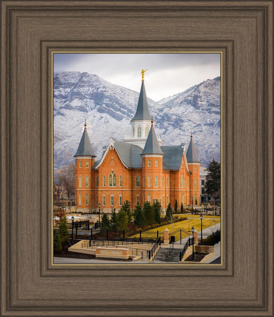Provo City Center Temple - Snowy Mountains