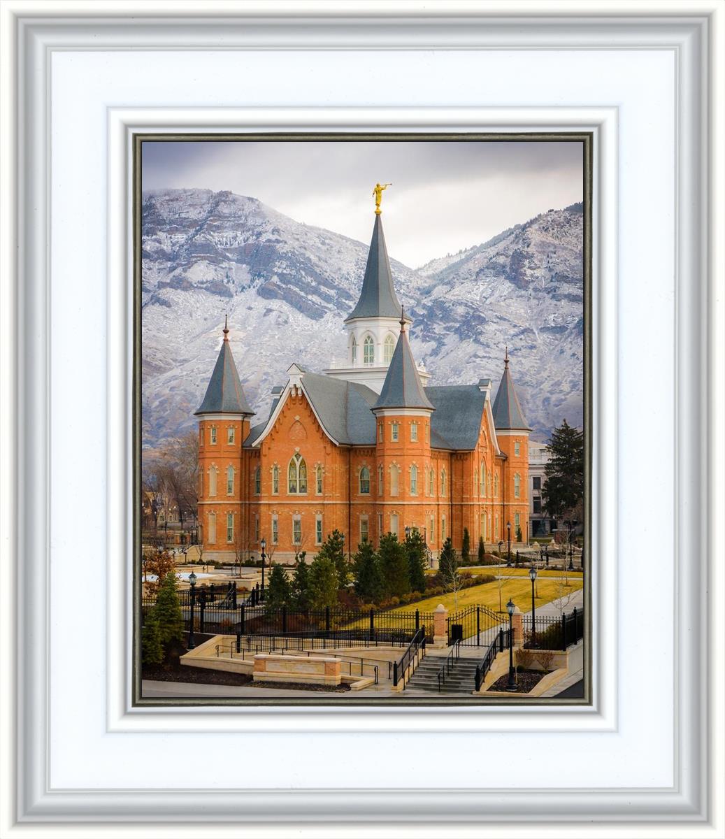 Provo City Center Temple - Snowy Mountains