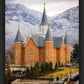 Provo City Center Temple - Snowy Mountains