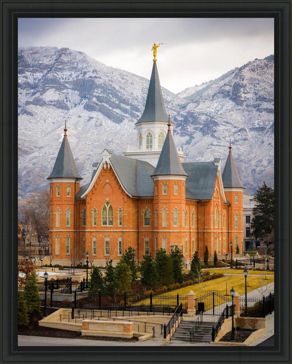 Provo City Center Temple - Snowy Mountains