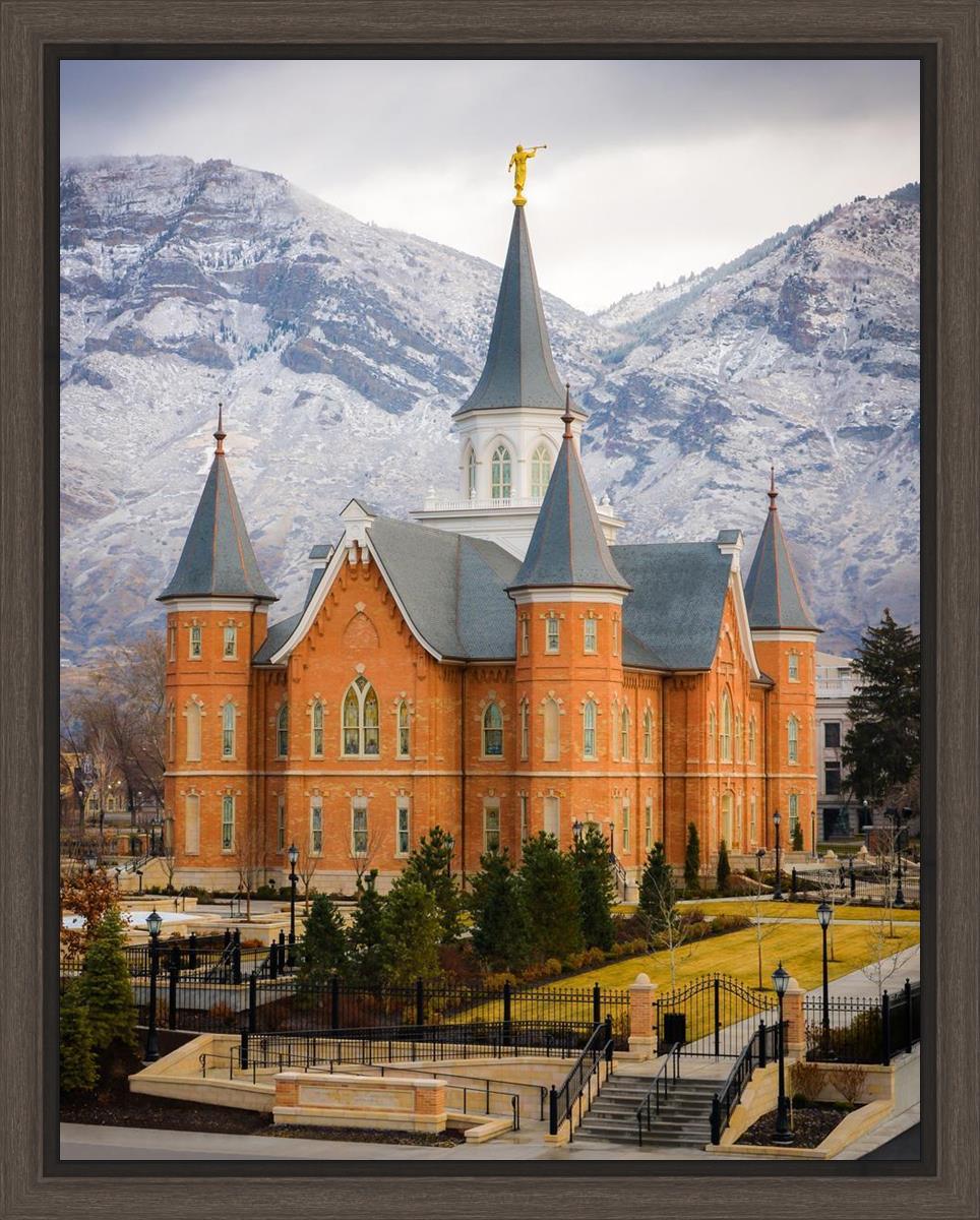 Provo City Center Temple - Snowy Mountains