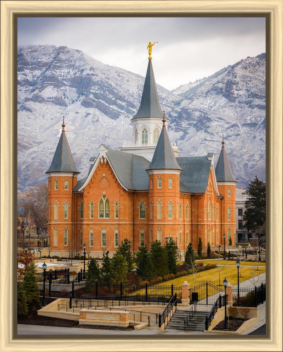 Provo City Center Temple - Snowy Mountains