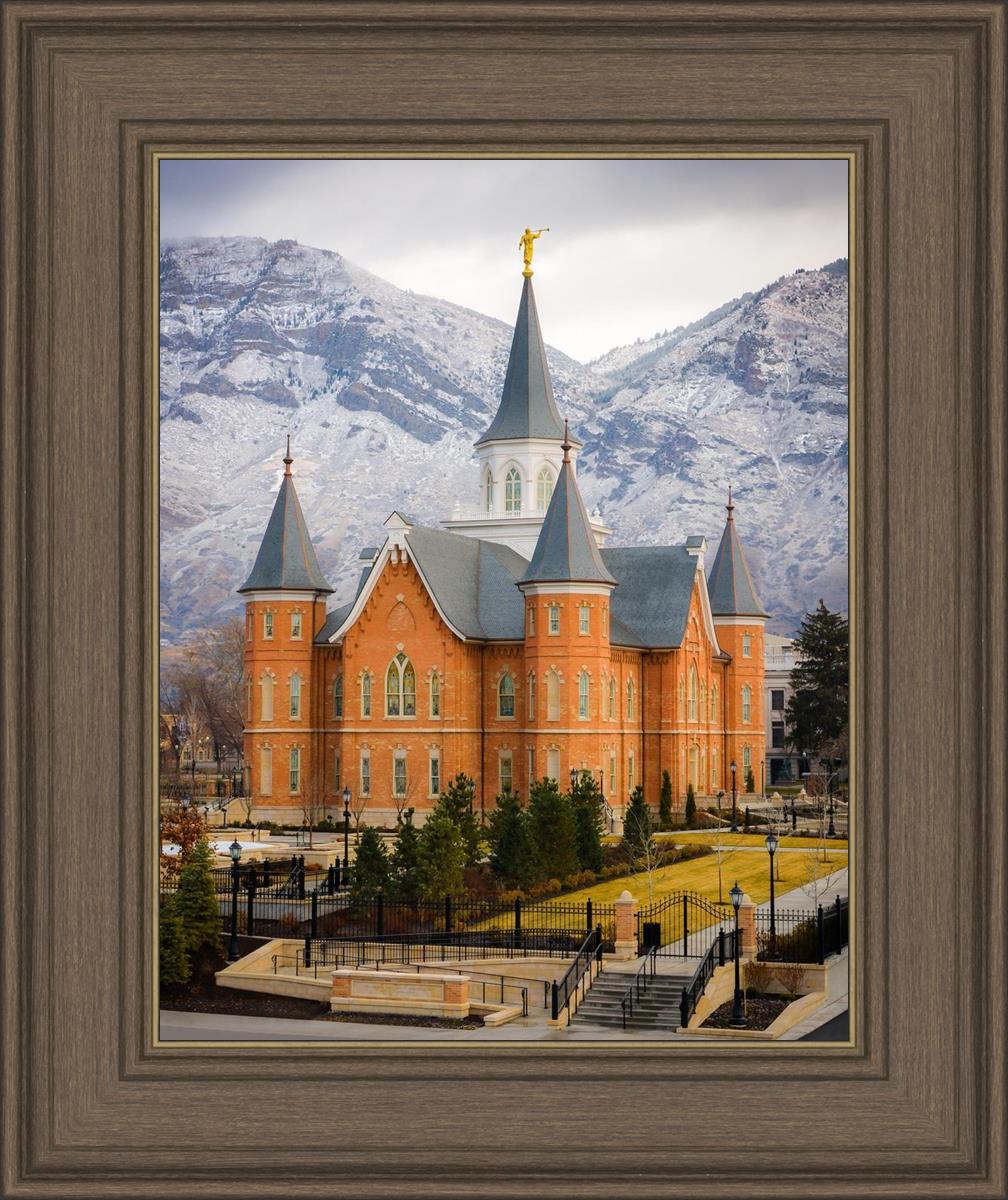 Provo City Center Temple - Snowy Mountains