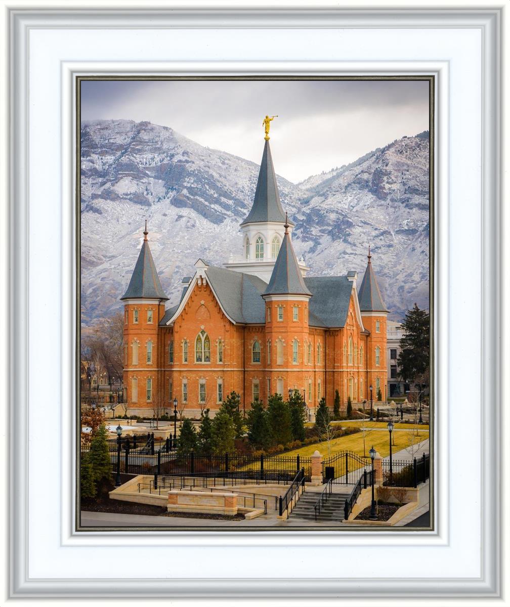 Provo City Center Temple - Snowy Mountains