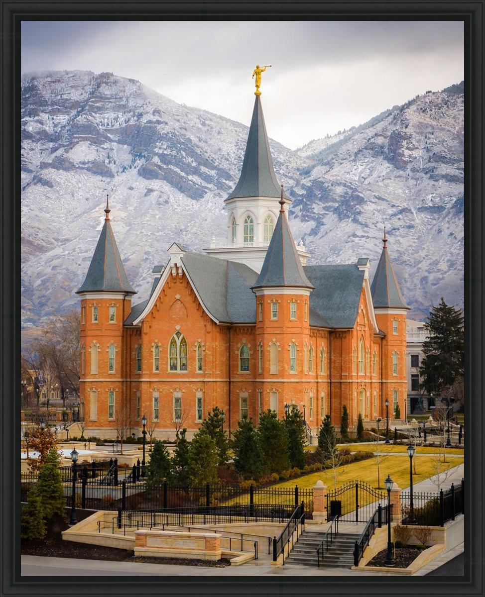 Provo City Center Temple - Snowy Mountains