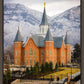 Provo City Center Temple - Snowy Mountains