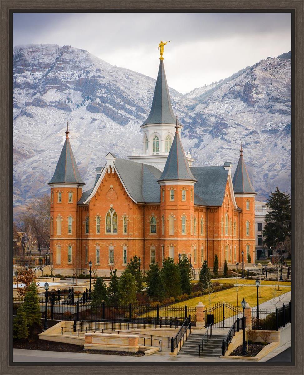 Provo City Center Temple - Snowy Mountains