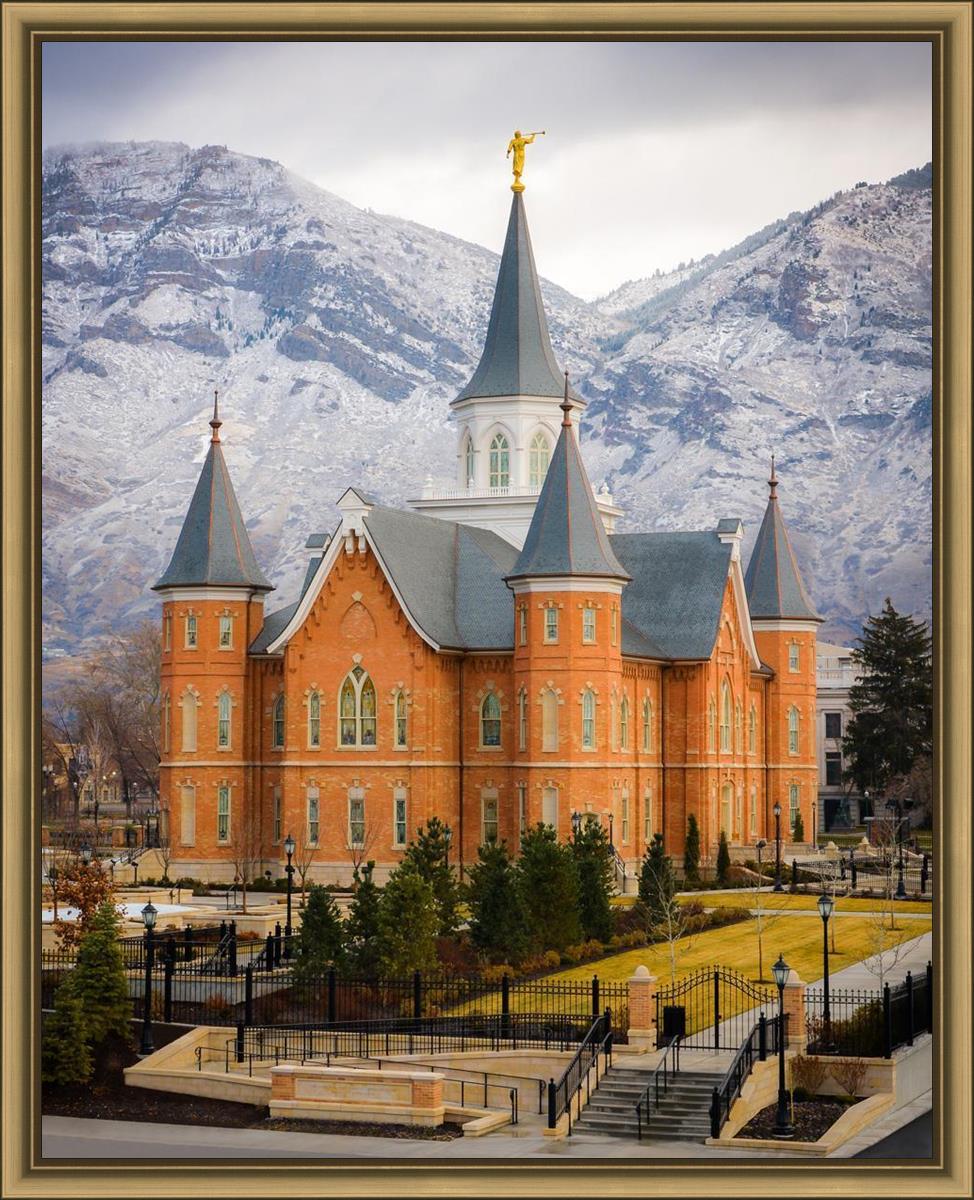 Provo City Center Temple - Snowy Mountains