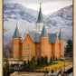 Provo City Center Temple - Snowy Mountains