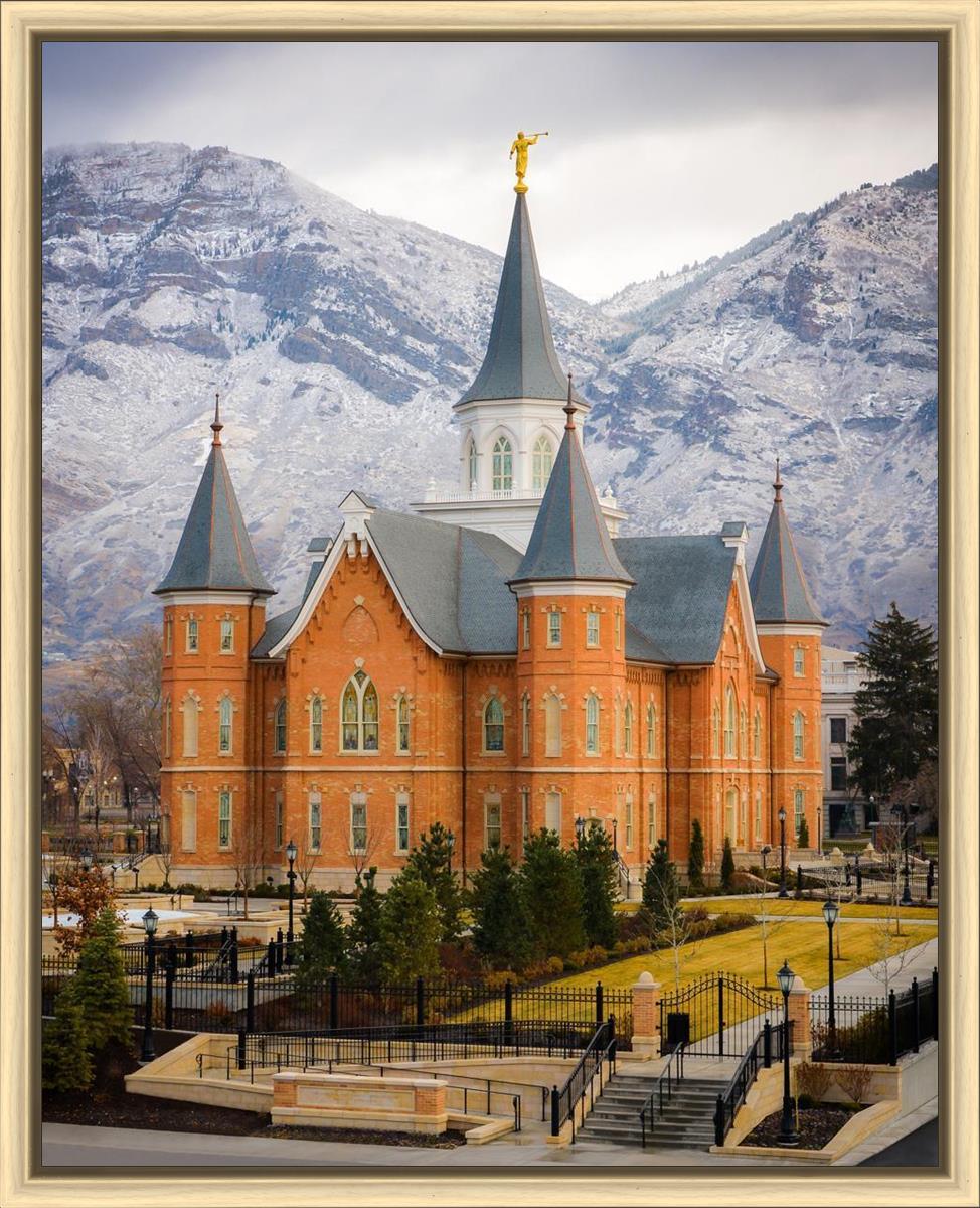 Provo City Center Temple - Snowy Mountains