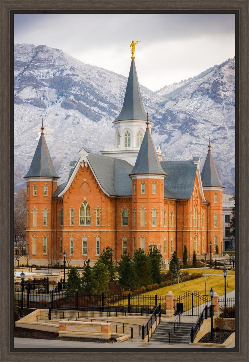 Provo City Center Temple - Snowy Mountains