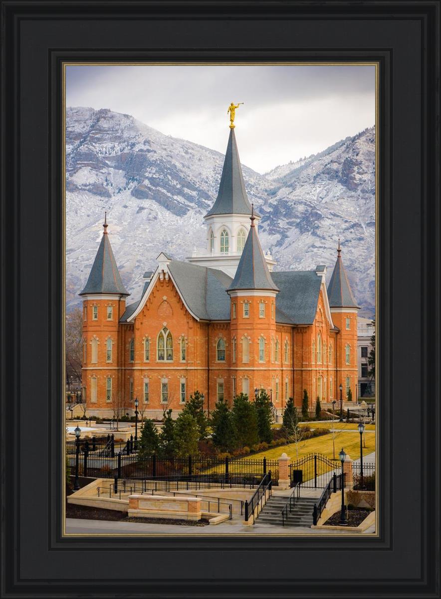 Provo City Center Temple - Snowy Mountains