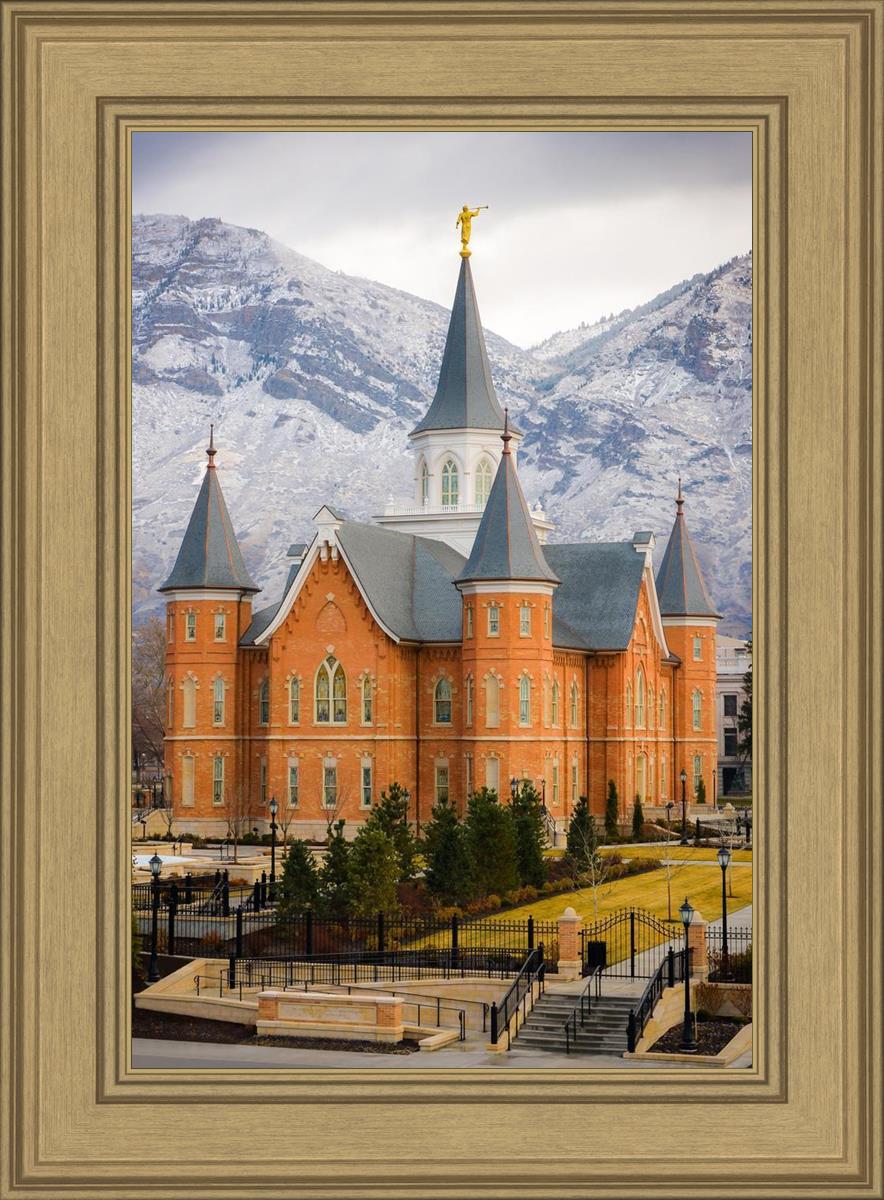 Provo City Center Temple - Snowy Mountains