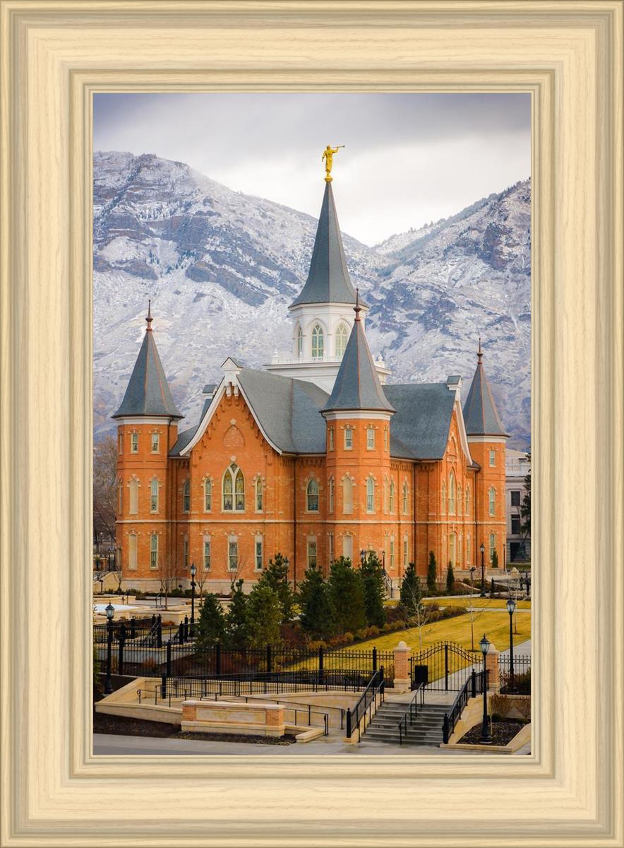 Provo City Center Temple - Snowy Mountains