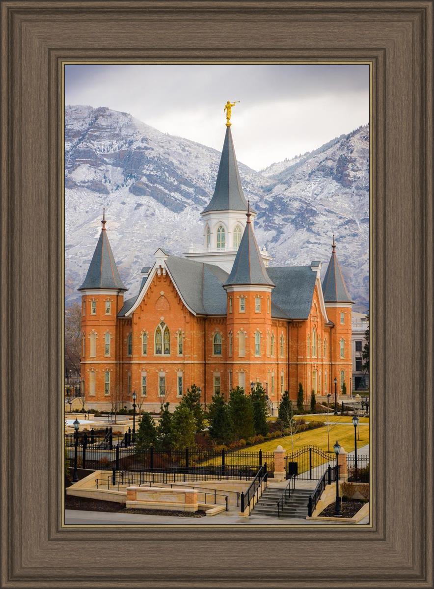 Provo City Center Temple - Snowy Mountains