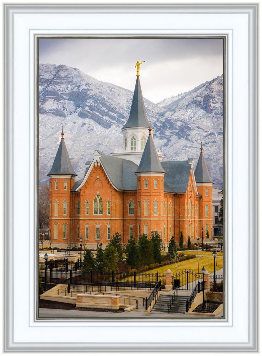 Provo City Center Temple - Snowy Mountains