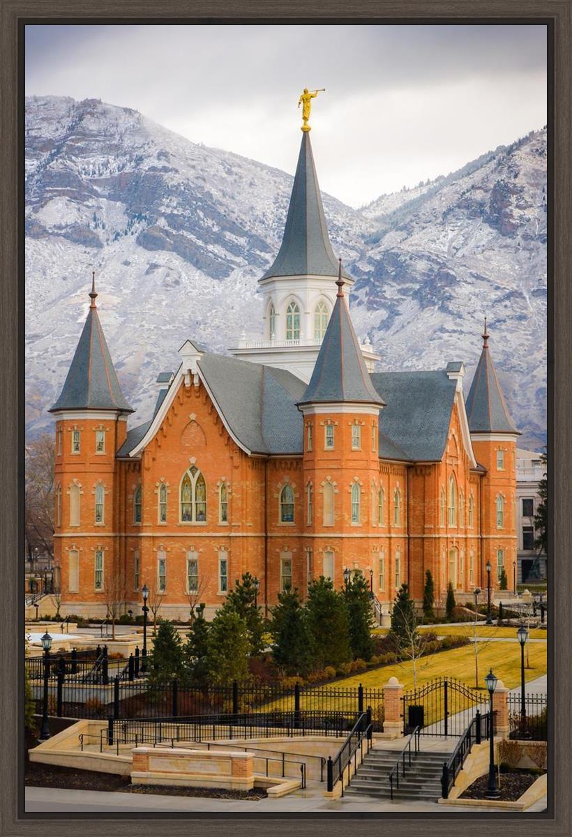 Provo City Center Temple - Snowy Mountains