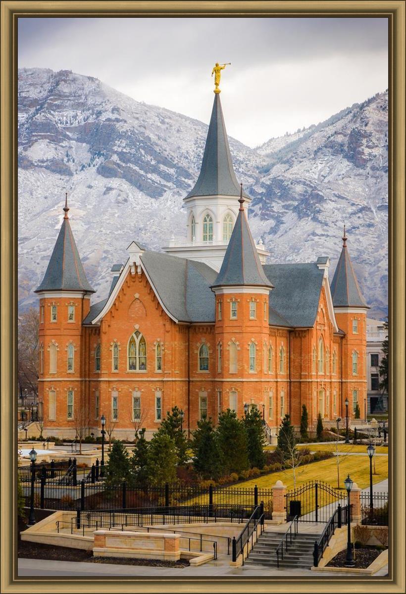 Provo City Center Temple - Snowy Mountains