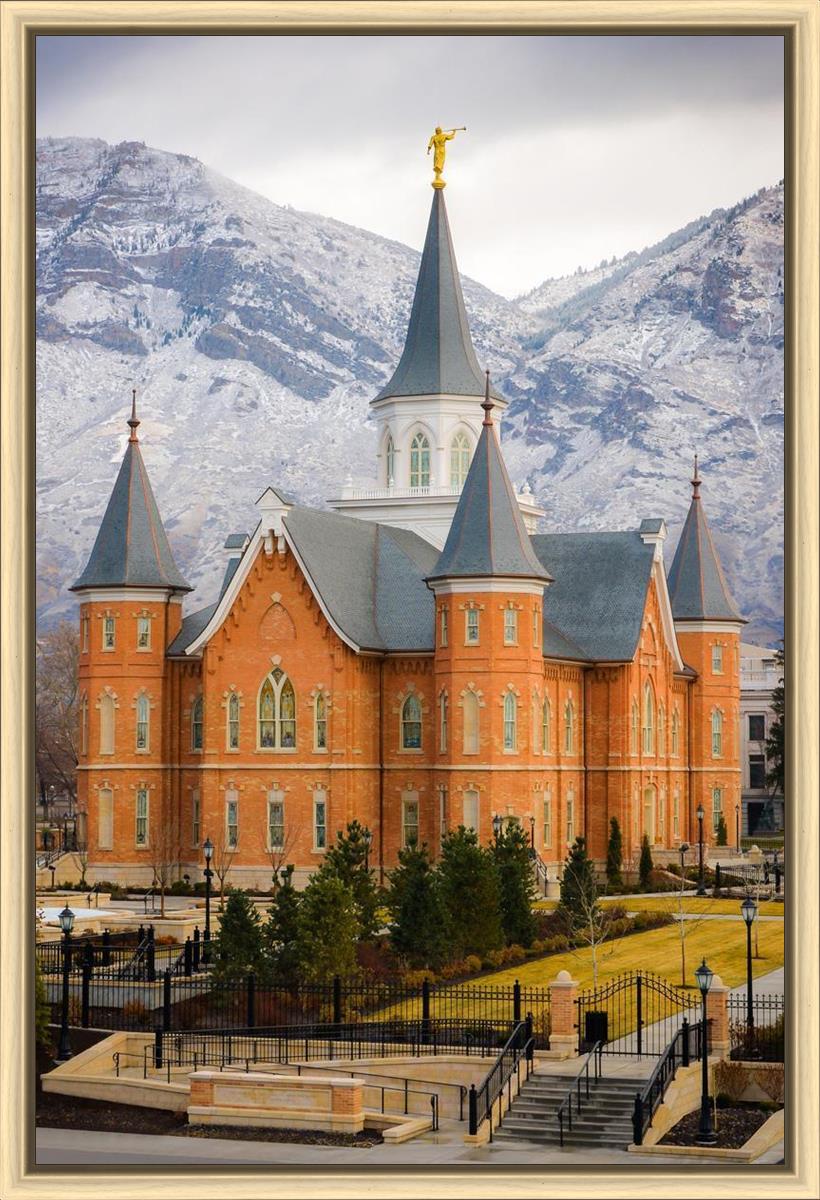 Provo City Center Temple - Snowy Mountains
