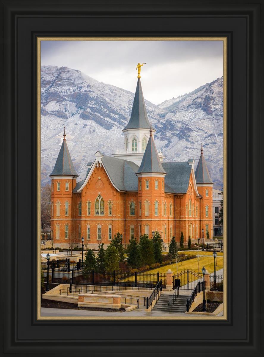 Provo City Center Temple - Snowy Mountains