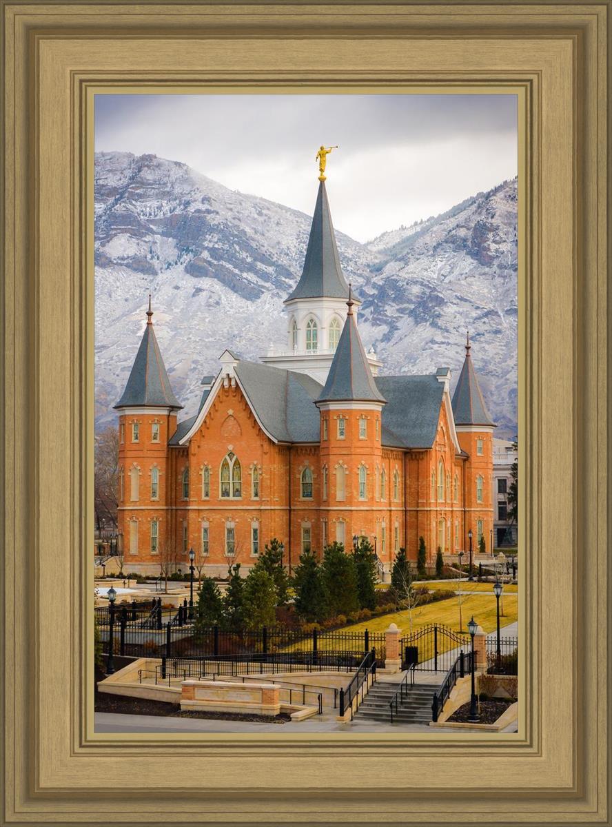 Provo City Center Temple - Snowy Mountains