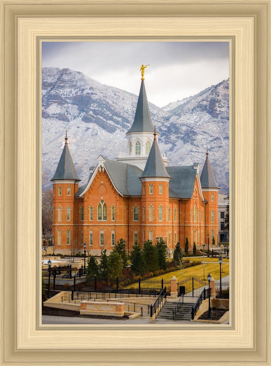 Provo City Center Temple - Snowy Mountains