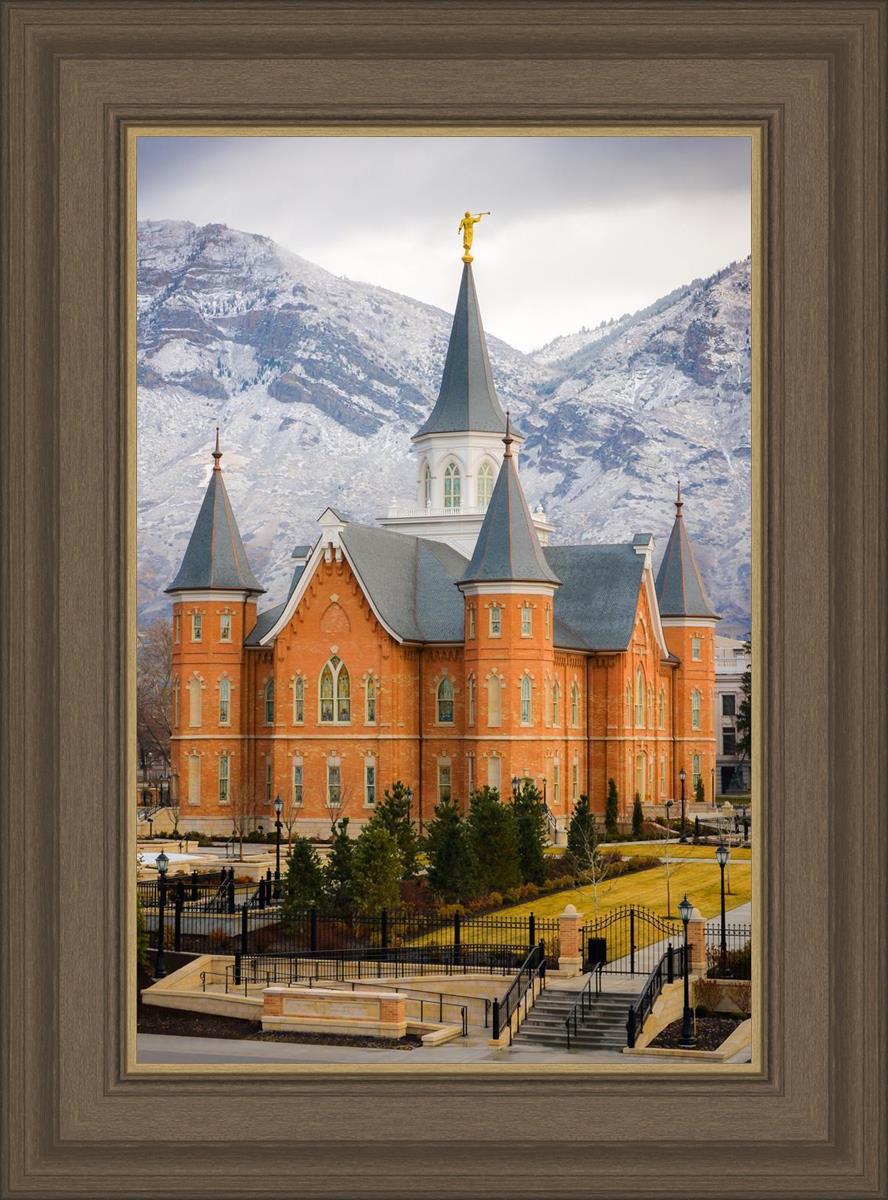 Provo City Center Temple - Snowy Mountains