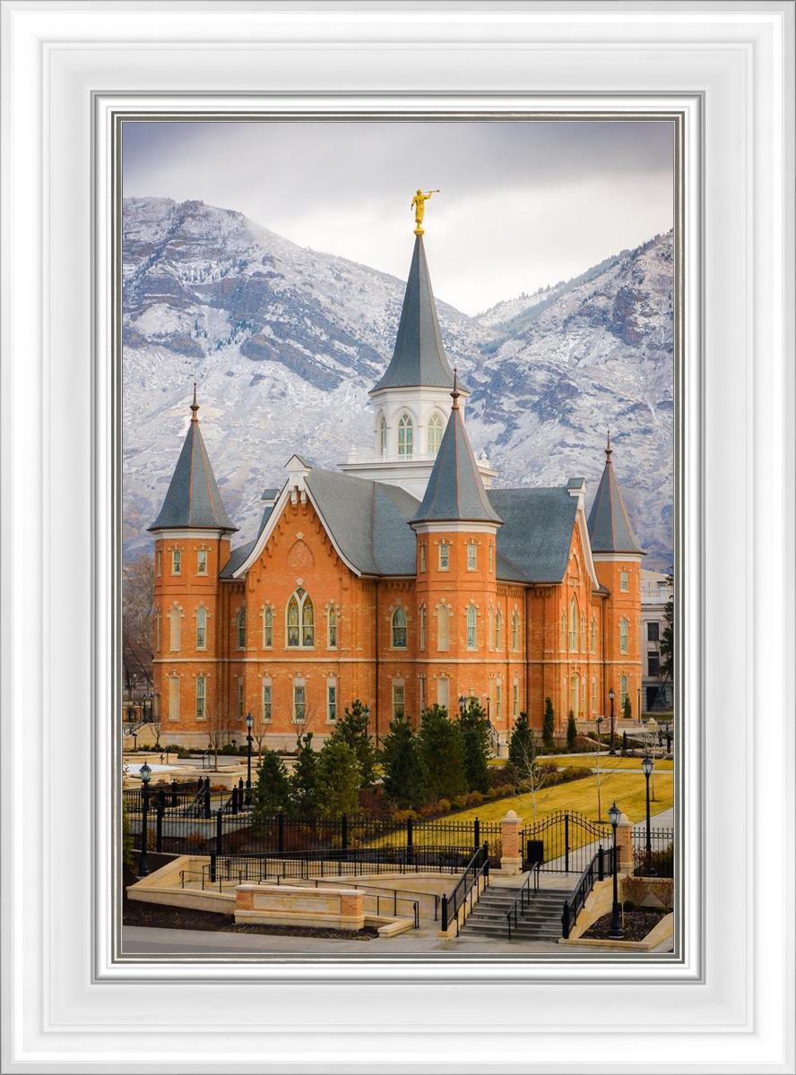Provo City Center Temple - Snowy Mountains