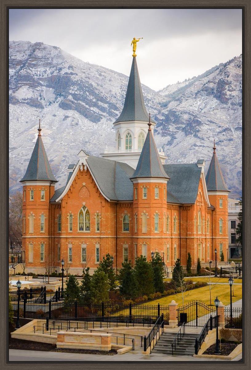 Provo City Center Temple - Snowy Mountains