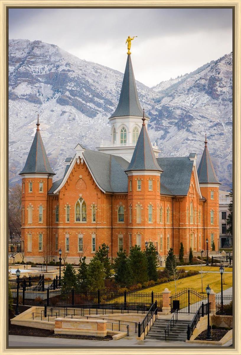 Provo City Center Temple - Snowy Mountains