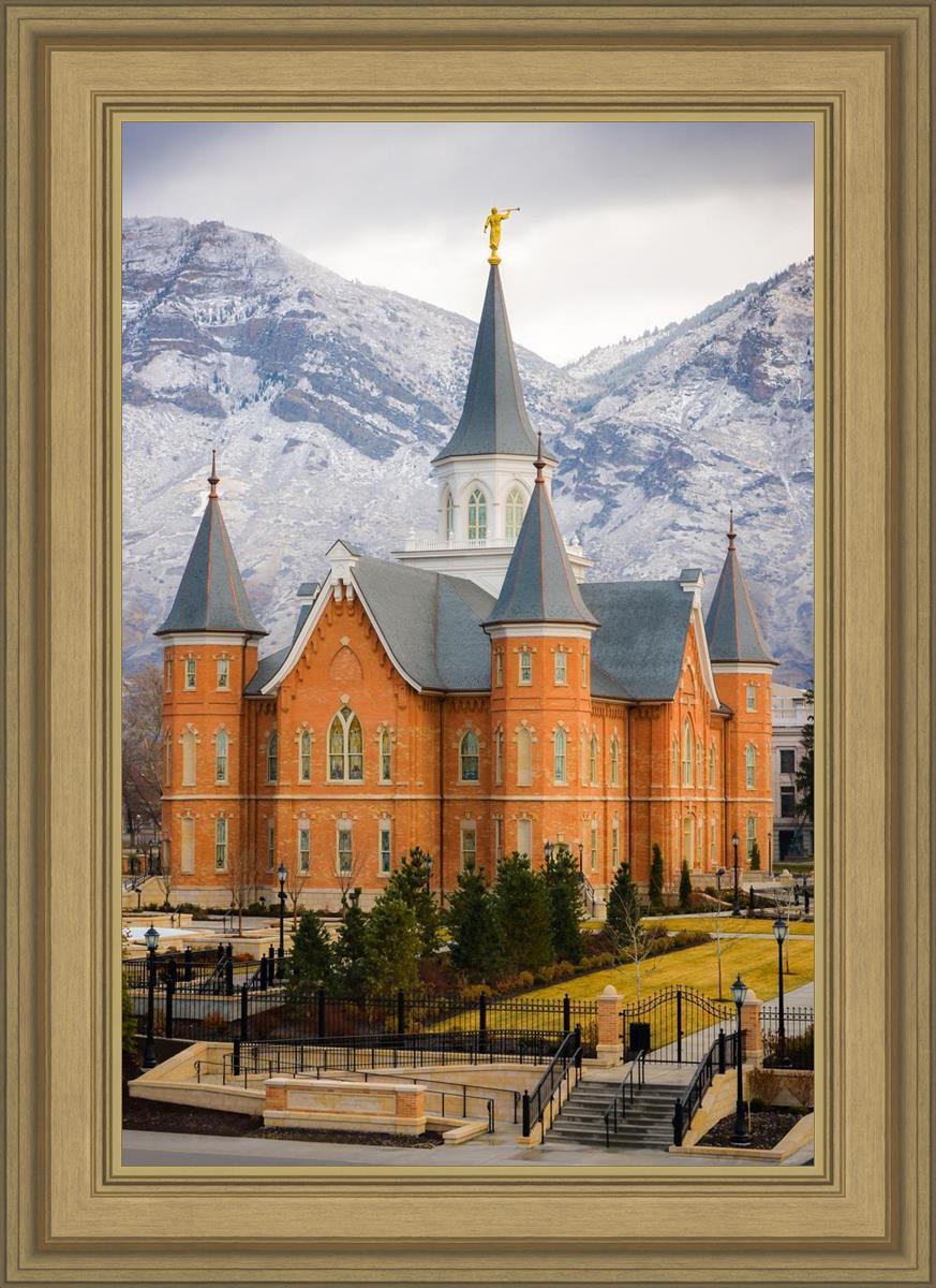 Provo City Center Temple - Snowy Mountains