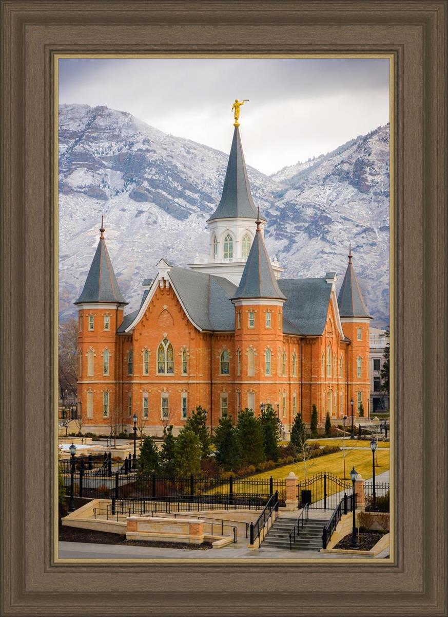 Provo City Center Temple - Snowy Mountains