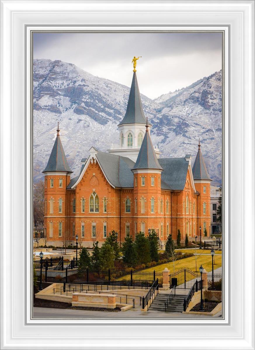 Provo City Center Temple - Snowy Mountains