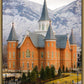 Provo City Center Temple - Snowy Mountains