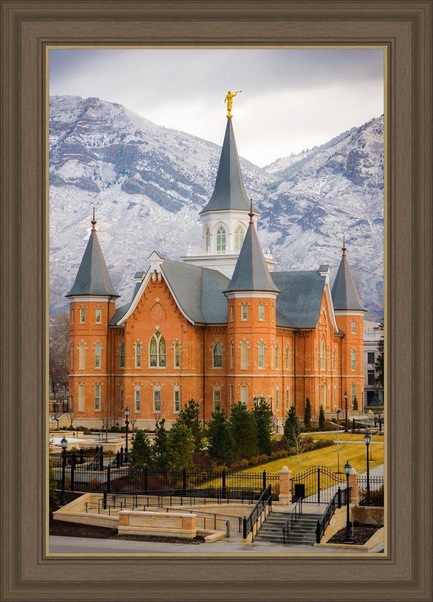 Provo City Center Temple - Snowy Mountains