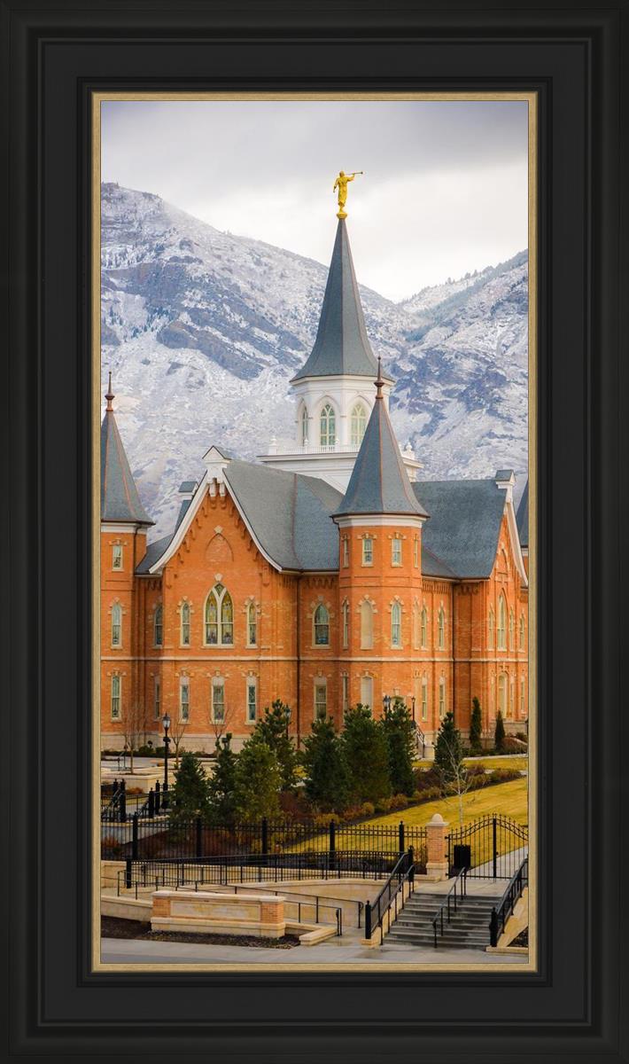 Provo City Center Temple - Snowy Mountains