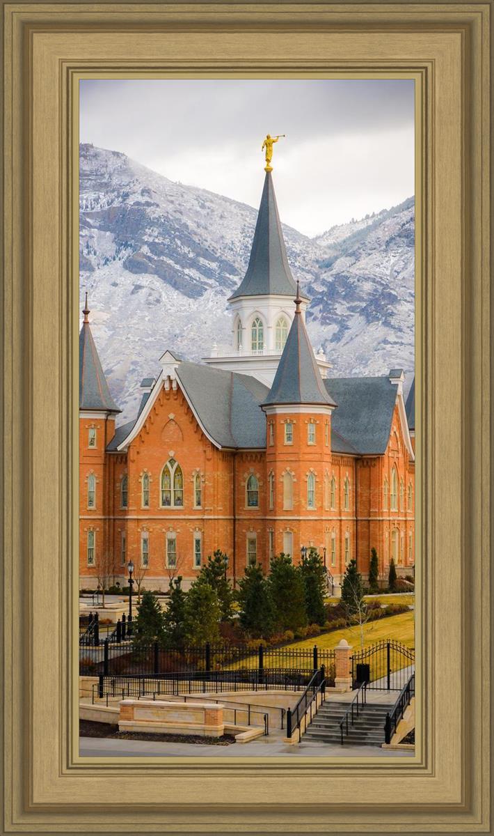Provo City Center Temple - Snowy Mountains