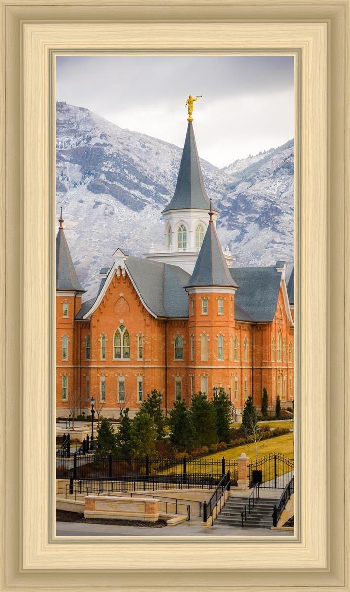 Provo City Center Temple - Snowy Mountains