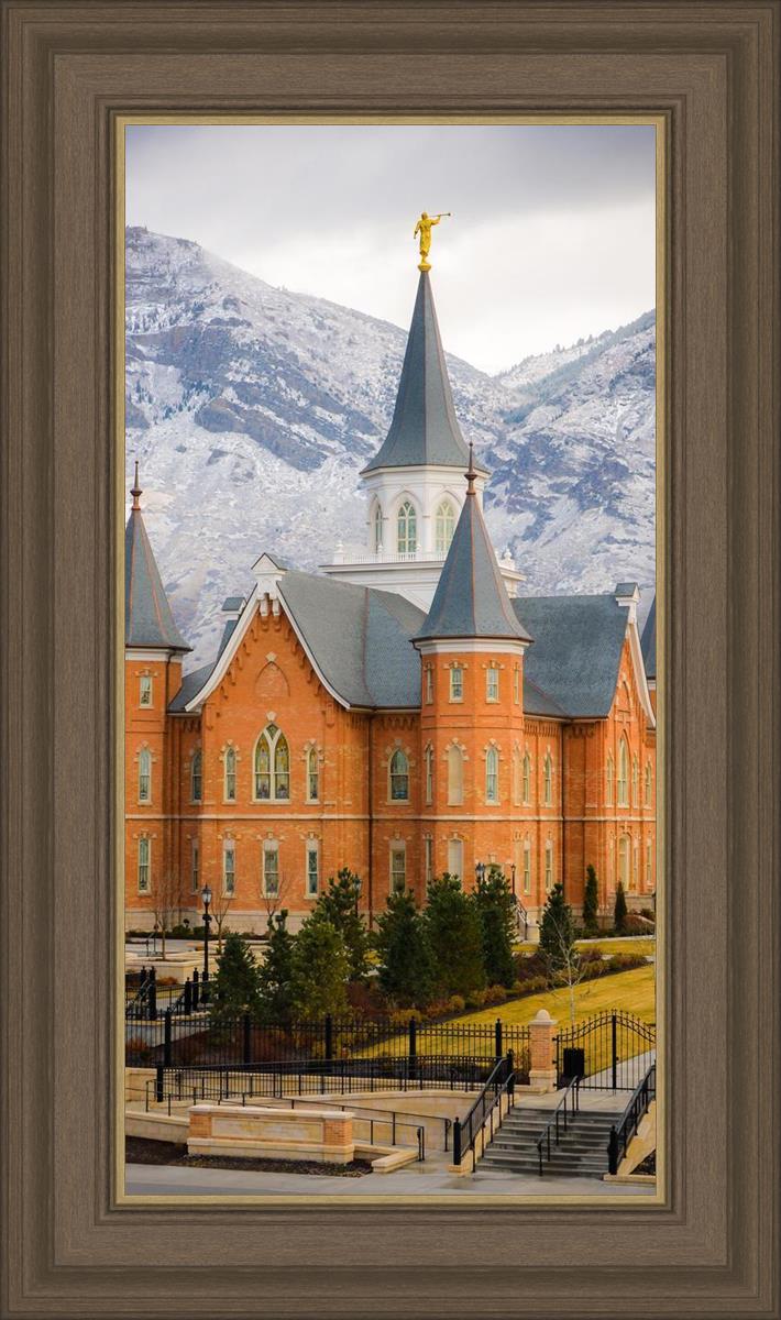 Provo City Center Temple - Snowy Mountains